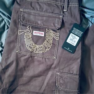 True Religion Dark Brown Cargo Pants